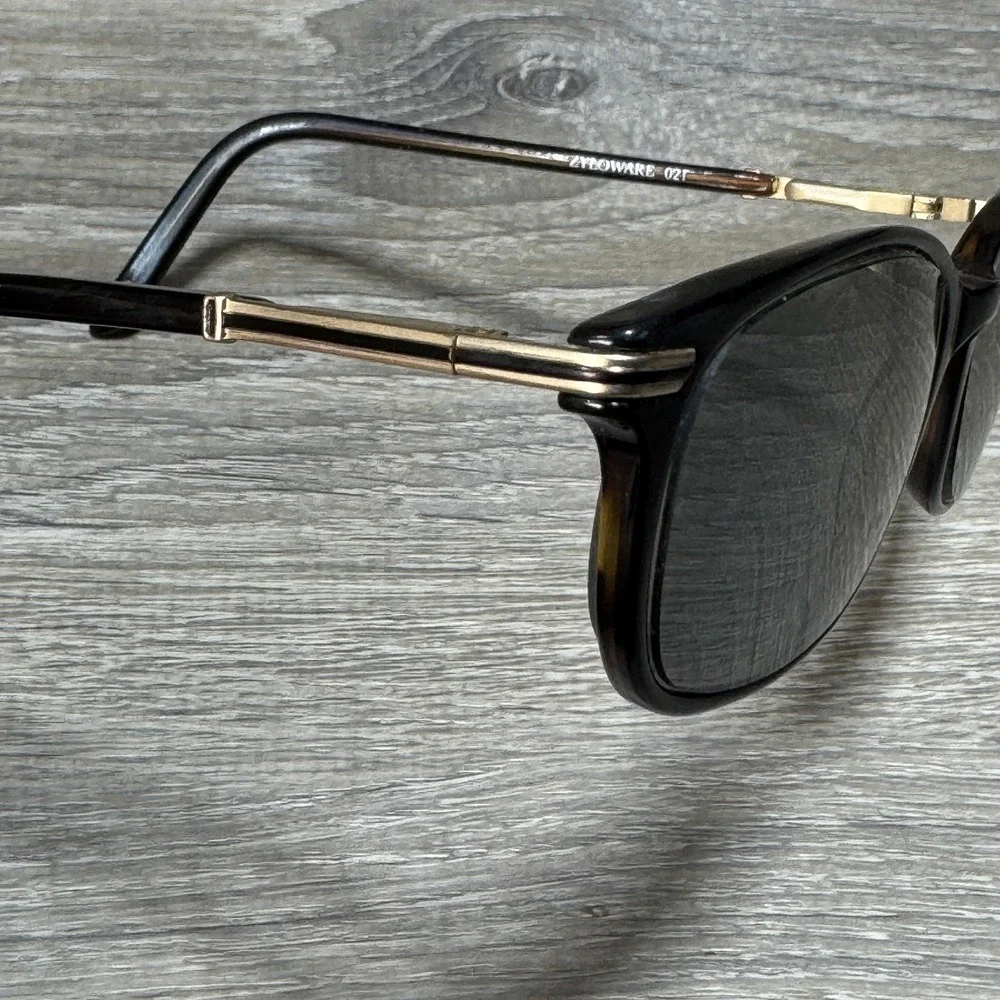 Stetson Zyloware 166 Sunglasses Mens Tortoise Gold Square Vtg Style *Frames Only
